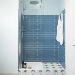 GoodHome Receveur de douche extra-plat l.70 x L.70 cm blanc anti dérapant, Limski