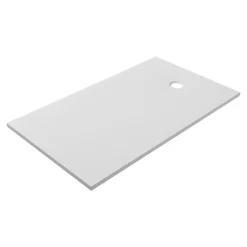 Receveur De Douche|GoodHome Receveur de douche extra-plat l.90 x L.160 cm blanc anti dérapant, Leira