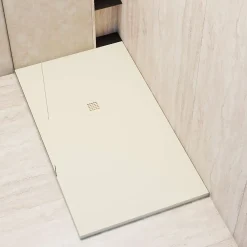 Poalgi Receveur de douche extraplat blanc ivoire 90x160 cm Arena -