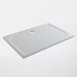 GoodHome Receveur de douche extra-plat l.70 x L.140 cm blanc anti dérapant, Limski
