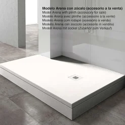 Poalgi Receveur de douche extraplat blanc 100x120 cm Arena -