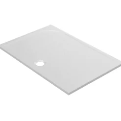 GoodHome Receveur de douche extra-plat l.70 x L.120 cm blanc anti dérapant, Limski