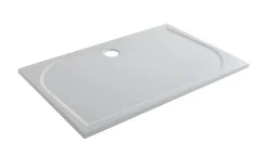 GoodHome Receveur de douche extra-plat l.70 x L.120 cm blanc anti dérapant, Limski