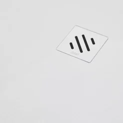 Receveur De Douche|Sanizéo Receveur de Douche Extraplat 90X110cm Blanc - Résine Minérale - Antidérapant - Effet Pierre Naturelle - RÉSIGRÈS.