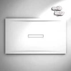 Receveur De Douche|Poalgi Receveur de douche extraplat blanc 80x100 cm Clay -