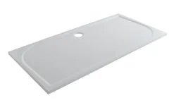 GoodHome Receveur de douche extra-plat l.90 x L.160 cm blanc anti dérapant, Limski