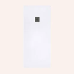 Receveur De Douche|Poalgi Receveur de douche extraplat blanc 75 x 110 cm grille noire Hos's -
