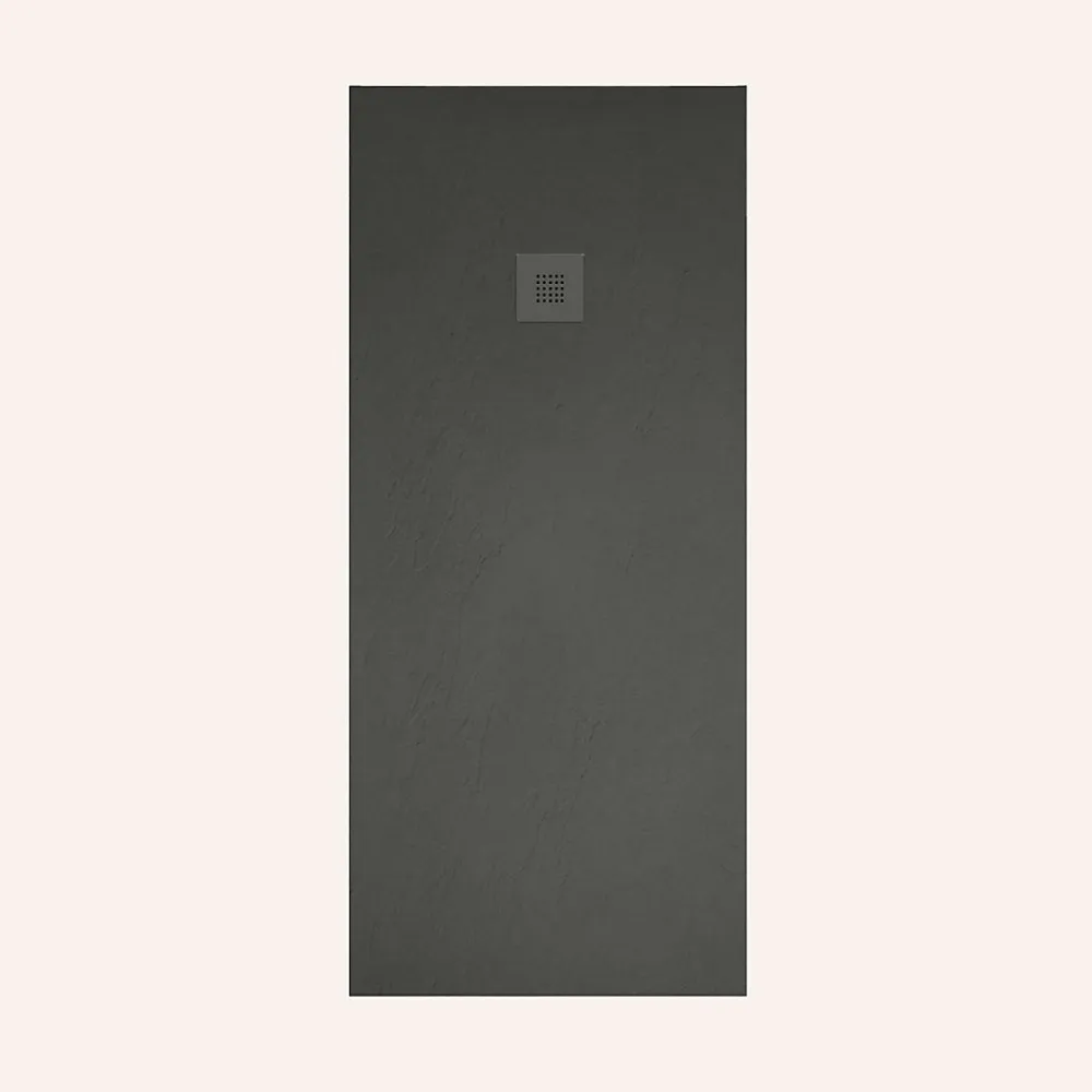 Poalgi Receveur de douche extraplat noir 90x100 cm Hos's -