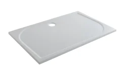 GoodHome Receveur de douche extra-plat l.90 x L.140 cm blanc anti dérapant, Limski