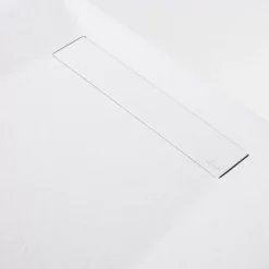 Sanizéo Receveur de Douche Extraplat 100X180cm Blanc - Résine Minérale - Antidérapant - Effet Pierre Naturelle - RÉSIGRÈS.