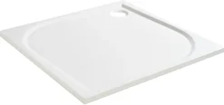 GoodHome Receveur de douche extra-plat l.80 x L.80 cm blanc anti dérapant, Limski