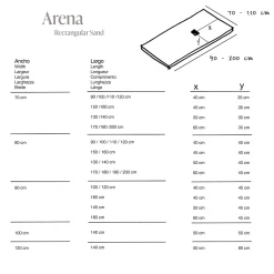 Receveur De Douche|Poalgi Receveur de douche extraplat blanc 70x110 cm Arena -