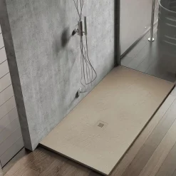 Poalgi Receveur de douche extraplat beige 70x160 cm Hos's -