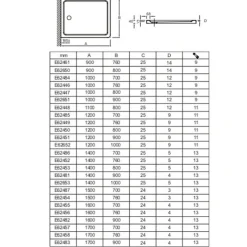 Receveur De Douche|Jacob Delafon Receveur de douche Flight rectangle extra plat antidérapant 140 x 90 cm