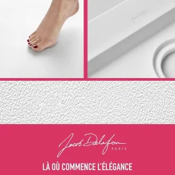 Jacob Delafon Receveur de douche Flight rectangle extra plat antidérapant 120 x 90 cm