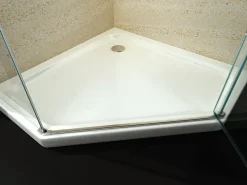 Receveur De Douche|Bernstein Receveur de douche pentagonal - 90x90cm et système d'évacuation