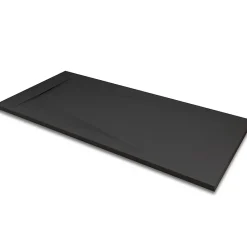 Saniverre Receveur de douche POLAR noir extra-plat effet pierre 80 x 160 cm + bonde