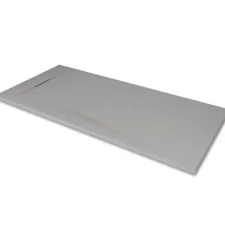 Saniverre Receveur de douche POLAR gris extra-plat effet pierre 80 x 120 cm + bonde
