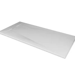Receveur De Douche|Saniverre Receveur de douche POLAR blanc extra-plat effet pierre 90 x 180 cm + bonde