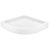 Receveur de douche quart de cercle à poser 90 x 90 cm, Dommel