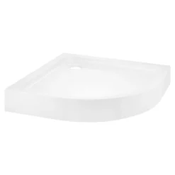 Receveur de douche quart de cercle à poser 80 x 80 cm, Dommel