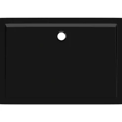 Receveur De Douche|Vidaxl Receveur de douche rectangulaire ABS Noir 70x100 cm