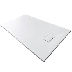 Bernstein Receveur de douche rectangulaire 80x100cm en SMC - 3,7cm de hauteur - sans système d'évacutation