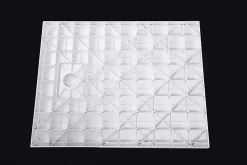 Bernstein Receveur de douche rectangulaire 80x100cm en SMC - 3,7cm de hauteur - sans système d'évacutation