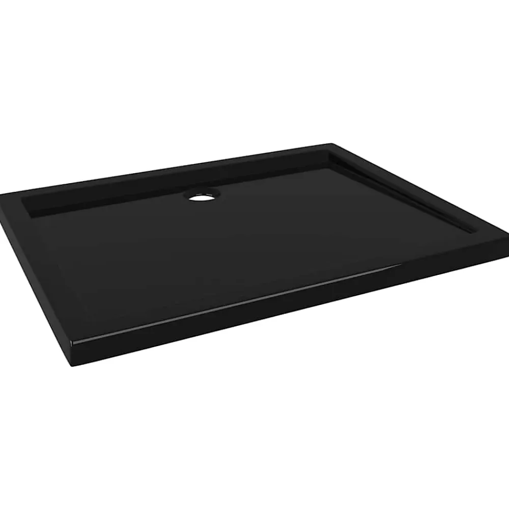 Receveur De Douche|Vidaxl Receveur de douche rectangulaire ABS Noir 70x90 cm