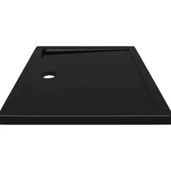 Receveur De Douche|Vidaxl Receveur de douche rectangulaire ABS Noir 70x90 cm