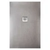 Sanycces Receveur de douche STRATO extra plat, Gris - 110 x 80 cm - Résistant et Facile à installer - Salle de bain - Douche