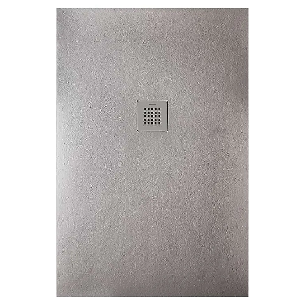Sanycces Receveur de douche STRATO extra plat, Gris - 110 x 80 cm - Résistant et Facile à installer - Salle de bain - Douche