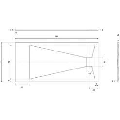 Receveur De Douche|Cuisibane Receveur de douche 190x90 cm extra plat - SAPHIR