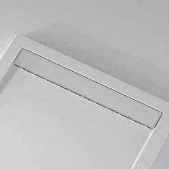 Receveur De Douche|Stano Receveur de douche 80x170 cm extra plat CLEVER en resine surface ardoisee blanc