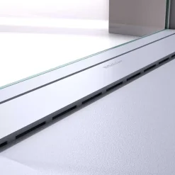 Receveur De Douche|Stano Receveur de douche 80x170 cm extra plat CLEVER en resine surface ardoisee blanc