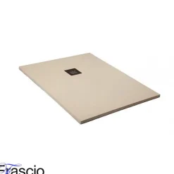 Receveur De Douche|Frascio New Tecnology Receveur de Douche 100X180 cm Ligne Vulcano Fin Blanc Perle Ral 1013 en Résine Synthétique et Poudre de Marbre - FRASCIO