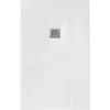 Receveur De Douche| Receveur de Douche 90X175 cm Ligne Vulcano Fin Blanc en Résine Synthétique et Poudre de Marbre Avec Drain Libre FRASCIO