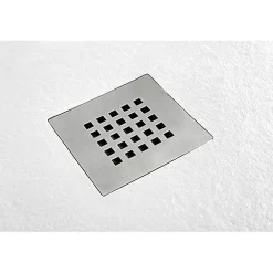Receveur De Douche| Receveur de Douche 90X175 cm Ligne Vulcano Fin Blanc en Résine Synthétique et Poudre de Marbre Avec Drain Libre FRASCIO