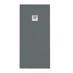 Stano Receveur de douche 90x170cm extra plat MADISON en resine surface ardoisee anthracite