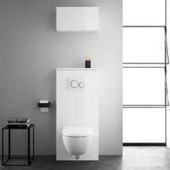 Geberit Réhausse 8 cm habillage blanc Lineo