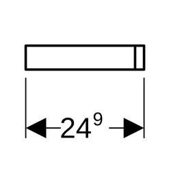 Geberit Réhausse 8 cm habillage blanc Lineo