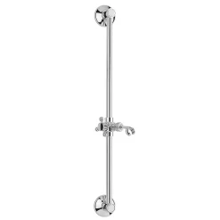 Paffoni Ricordi Set de douche vintage avec barre de douche 60cm, Chrome (ZSAL010)