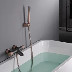 Robinet De Baignoire|Imex Products Robinet baignoiredouche thermostatique en laiton et zama couleur or rose