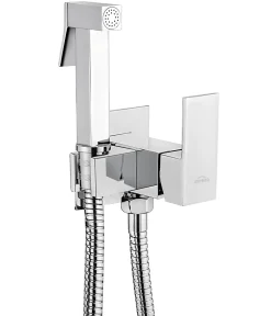 Robinet De Bidet|Invena Robinet Bidet Douchette Chrome Forme Carree Monocommande