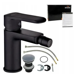 Invena Robinet Bidet Noir Monocommande