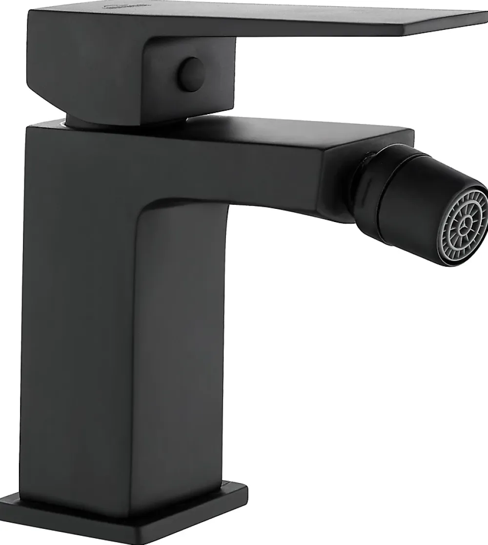 Robinet De Bidet|Invena Robinet Bidet Noir Monocommande Paros