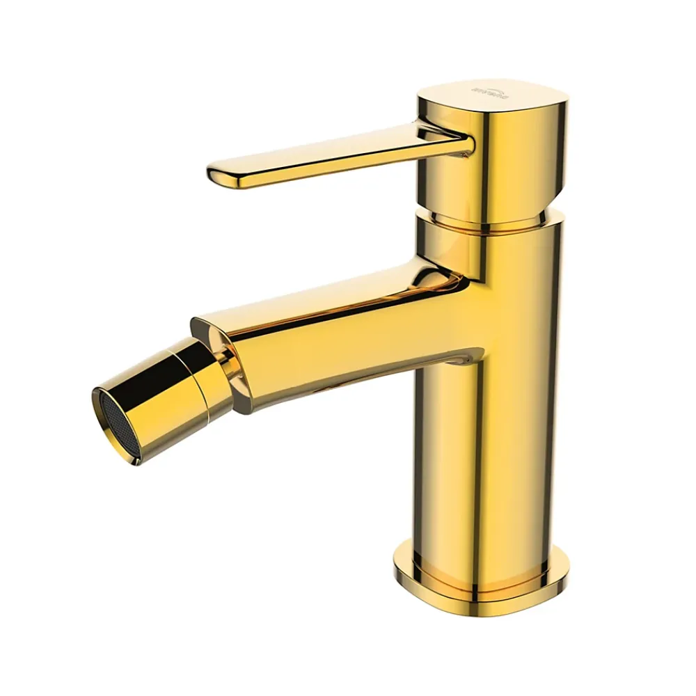 Robinet De Bidet|Invena Robinet Bidet Or Monocommande Glamour