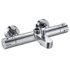 Kibath Robinet colonne sortie bain (robinet seul) thermostatique finition BUS chrome poli en laiton