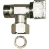 Robinet d'arrêt 1/4 tour laiton chromé 12 x 17