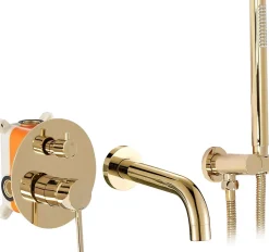 Rea Robinet de baignoire encastré Lungo Gold + box
